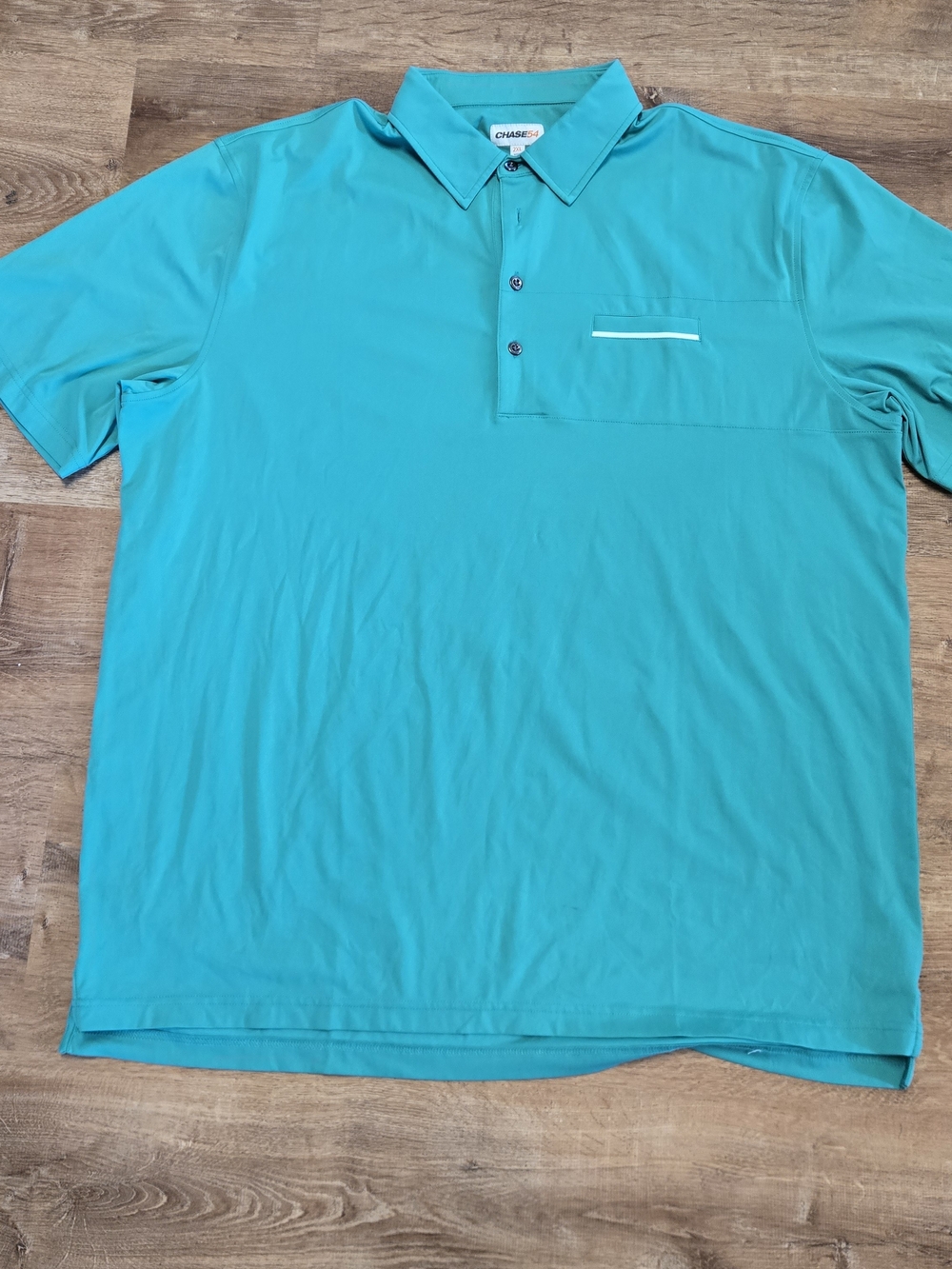 Chase54 Green Short-Sleeve Polo with Chest Pocket Athletic Golf 2XL